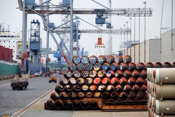 Reach Stacker Container Hafen