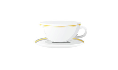 Coffee Cup Icon with White Background
