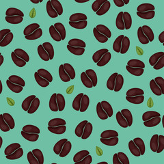 Seamless coffee wallpaper design