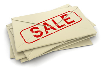 Sale letters  (clipping path included)