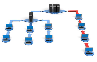 Fototapeta premium Computer Network