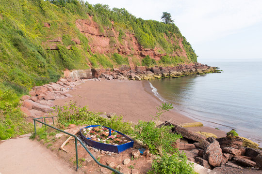 Maidencombe beach and cove Devon