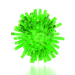 Fototapeta premium 3d illustration basic geometric shapes