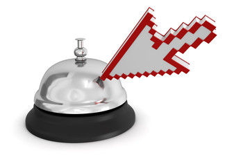 Service bell and Cursor (clipping path included)