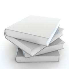 3d Blank book cover over white background © tigger11th