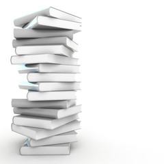 3d Blank book cover over white background © tigger11th