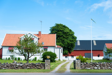 Bauernhof auf der Insel Öland, Schweden