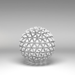 3d illustration basic geometric shapes