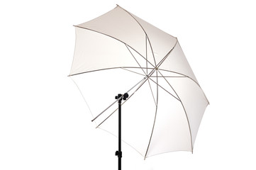 White Umbrella isolated white background