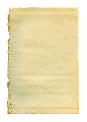 Old paper isolated