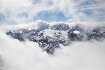 Fototapeta na wymiar Italian Dolomites - winter landscape