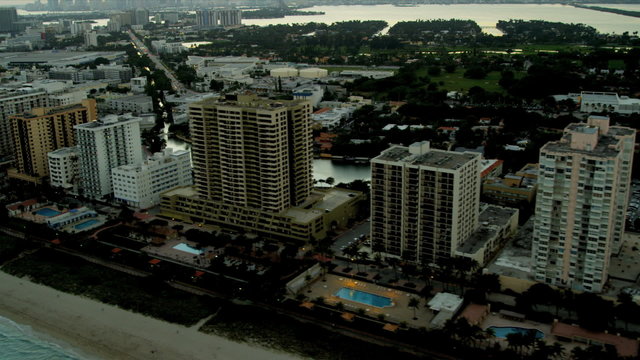 Aerial view Miami  Florida