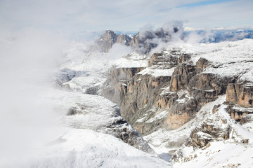 Italian Dolomites - winter landscape