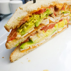 Sandwich with chicken