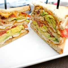 Sandwich with chicken