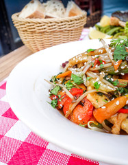 plate of asian cuisine