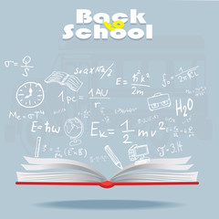Welcome Back To School Drawing Vector illustration