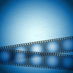 filmstrip blue background