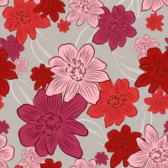 Meubelstickers Floral seamless pattern © Larysa Diachenko