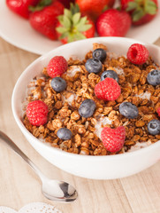 muesli with berries