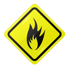 square sign of fire