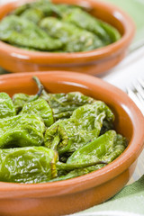 Padron Peppers - Fried green peppers with olive oil and sea salt