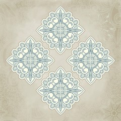 Abstract vector floral and ornamental item background