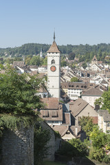 Fototapeta na wymiar Schaffhausen, Stare Miasto, Munot, Kościół, Szwajcaria