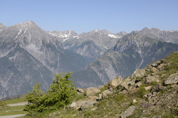 Blick vom Venet zu den Lechtaler Alpen