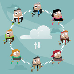 Cloud Computing office man