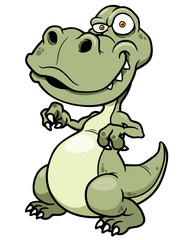 Fototapeta premium Vector illustration of Cartoon dinosaur