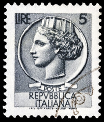 Italian post stamp