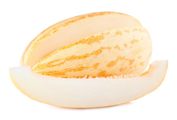 ripe melon isolated on white background