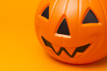 ハロウィンのカボチャのクローズアップ