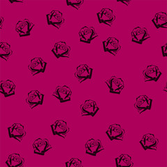 Small roses seamless pattern