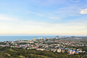 Fototapeta premium Krajobraz miasta Hua Hin.