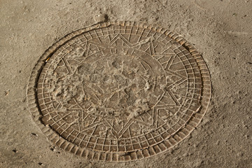 old sewer manhole