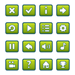 Green buttons