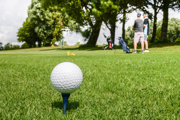 Golfball auf Tee - Golfen