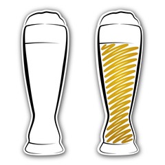 strichzeichnung weissbier II