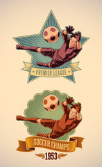 Soccer champs labels