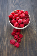 Fresh raspberries