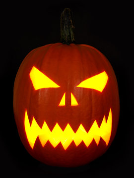 Scary Halloween pumpkin mask