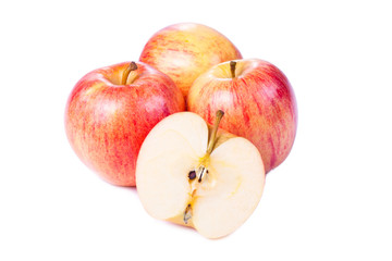 Apples isolated on a white background.