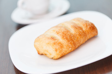 coffee with puff pastry