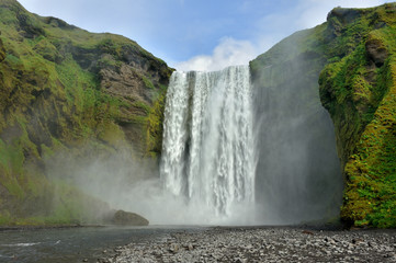 Iceland - Skogafoss waterfall