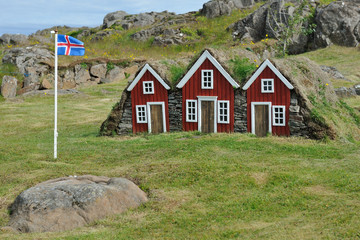 Iceland - typical Fairy or Elf  little houses