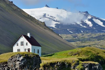 Stoff pro Meter Island - Vulkan und Gletscher Snæfellsjökull © franco ricci