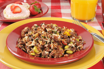 Healthy quinoa salad