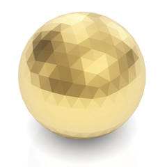 Abstract 3d sphere render isolated with clipping path